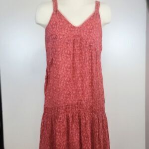 JOIE Tea Rose Abstract Tiered Maxi Dress size XS